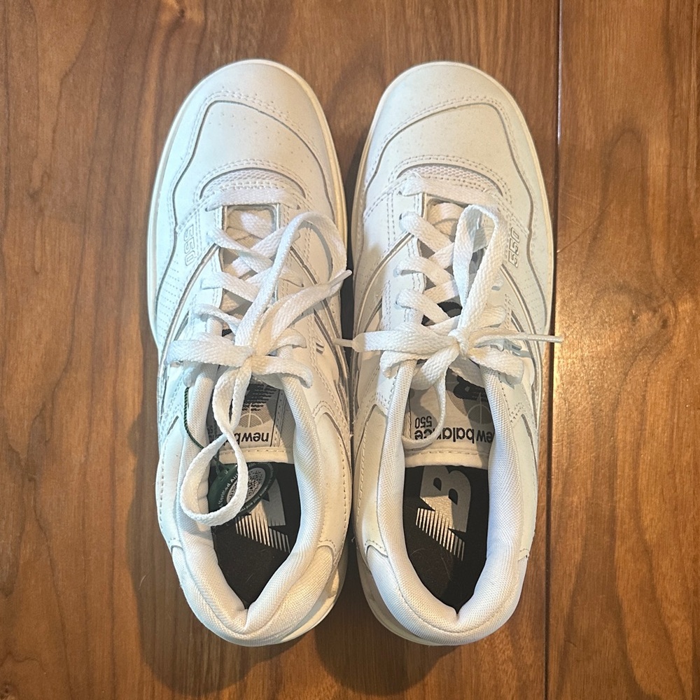 New Balance 550 Classic White Sneakers - Picture 2 of 5